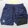 Amazon AliExpress Explosiones Pantalones Cortos Dobles de Dos en Uno para Hombre Europeos y Americanos Serie Araña Pantalones Cortos de Playa