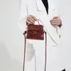 Bolsa de Mão Mini Fashion para Mulheres, Novo Estilo Primavera, Bolsa de Ombro Transversal Retrô, Bolsa Quadrada Pequena de Alto Valor