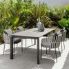 Mesa y silla de exterior para patio, jardín, terraza, impermeable, protector solar, silla de ratán, nórdico, ocio, balcón, mesa y silla