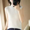 Tiktok y Kuaishou Dropshipping Chaleco de Punto de Media Altura Nuevo Primavera/Verano 2024 para Mujer, Camiseta de Punto sin Mangas de Moda Ajustada