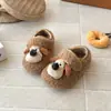 Zapatos de Algodón Lindos de Dibujos Animados Estilo Coreano para Niños Zapatos Peludos con Forro de Felpa para Niñas Zapatos Birkenstock Cálidos Versátiles Retro para Niños