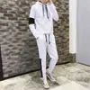 Otoño 2019 Nuevo Conjunto de Dos Piezas Estilo Japonés Estilo Coreano Suéter para Hombre Chaqueta Deportiva con Capucha Moda
