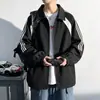 Chaqueta de Tres Rayas Americana de Moda para Hombre Primavera y Otoño Nuevo Estilo Moda Suelta Versátil Casual Moda Ropa para Hombre