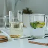 Copo com Suporte Transparente Doméstico Hospitalidade Pessoal Sala de Estar Xícara de Chá Chá Verde Copo para Beber da Família com Tampa