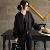 Chaqueta corta casual de moda para mujer, nuevo estilo de otoño, corte holgado, chaqueta tipo béisbol que disimula el abdomen, top elegante y estilizado