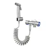 Pistola de Rociado para Descarga Toilet Mate con Grifo para Inodoro Doméstico Pistola de Agua a Alta Presión Lavadora Presurizada para Válvula de Ángulo de Inodoro