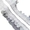 Encaje de Malla Bordado Adorno con Perlas Vestido de Novia Ropa Lolita Decoración Accesorios Hechos a Mano DIY Venta al por Mayor