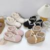 Zapatos Desun con forro de polar Beier para Mujer Invierno 2024 con forro de polar Pelo de cordero Mao Mao Botas de nieve Zapatos de algodón Lindos Cálidos B1908
