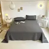 Sábana de Color Sólido Simple para Cama Individual Doble Estudiante Dormitorio Cama Individual Cama Doble Antideslizante Dormitorio Cama Venta al por Mayor Envío Gratis Transfronterizo
