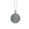 Yilu plata S925 plata de ley jade Hetian Jade Amarillo Dios de la Riqueza colgante Estilo nacional colgante portátil colgante de jade regalo colgante de jade