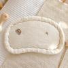 Almohada de Nube de Algodón Puro para Bebé Recién Nacido Almohada de Terciopelo de Frijol Calmante para Bebé Almohada de Fibra de Soja Transpirable Absorbente del Sudor Almohada Plana