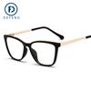 Defeng 32008 nuevas gafas transfronterizas anti luz azul montura para miopía gafas planas europeas y americanas ojo de gato Brasil Primavera
