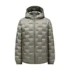 Jaqueta de Penas Masculina 2026 Outono/Inverno 90% Penas de Pato Leve com Capuz Casual Quente para o Dia a Dia