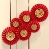 Flores de Leque de Papel Atacado para o Quarto da Noiva, Decorações de Casamento para Casa Nova, Suprimentos para Preparação do Casamento do Noivo, Confete, Pétalas de Confete