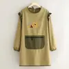 Delantal Moderno Estilo Dibujos Animados Resistente al Agua para Cocina, Uso Doméstico, Delantal Estampado para Catering, Ropa de Trabajo Anti-Manchas y Resistente a la Suciedad