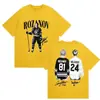 Transfronterizo [talla europea] Competencia intensa patrón retro Camiseta película Shane Hollander24