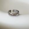 Anillo de Zirconia Rosa en Forma de Corazón para Mujer, Elegante y Lujoso, Anillo Abierto de Alta Gama para el Día a Día, Anillo Dulce y Fresco para el Dedo Índice