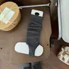 Meias em Camadas Mais Vendidas Estilo Ballet Feminino Cobertura de Pé de Tricô Cinza Meias para Panturrilha Emagrecimento Pernas Bonitas Primavera Outono Longas
