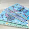 Cuaderno Nuevo Punto Transfronterizo, Cuaderno de Papelería Stitch, Cuaderno de Espiral de Hojas Sueltas, Regalo de Papelería de Comercio Exterior