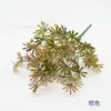 Ramas artificiales de pino de plástico, follaje realista para arreglos florales, decoraciones de pared de plantas, hojas de aguja de pino, flores de plástico, decoraciones para sala de estar