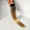 Cor peruca pendurada orelha tingimento uma peça almofada de cabelo liso fosco de alta temperatura seda sem costura peruca mulheres Venda por atacado