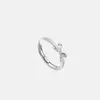 Anillo de Pareja Nudo Brillante Pacto Eterno 2024 Nuevo Diseño de Nicho Lujo Ligero Sentido de Alta Calidad Anillo para el Dedo Anular
