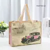 Atacado Spot Transfronteiriço Bolsa de Mão Impermeável Não Tecida com Zíper Tridimensional Portátil Sacola de Armazenamento para Compras Sacola de Presente