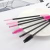 Al por mayor nuevo 50 por paquete cepillo de pestañas doble regular desechable de pelo de nailon cepillo de maquillaje rizado de pestañas cepillo para cejas
