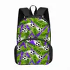 Mochila de Moda Estampada para Hombre Transfronteriza Estampado de Fútbol Mochila Ligera para Estudiantes Niños Casual Gran Capacidad Bolsa Escolar