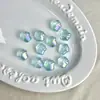 Cuentas Acrílicas Mágicas de Colores Mate UV para Pastel, DIY, Agujero Recto, Colgante para Cadena de Teléfono, Accesorios para Bolsas