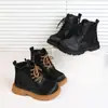 Botas Martin para Niños 2026 Otoño e Invierno Nuevas Botas Individuales de Suela Blanda Botas Cortas de Moda Versátiles para Niños Mayores