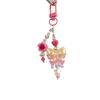 Sonho degradê rosa amarelo borboleta flor amor feito à mão com contas pingente de celular câmera ccd goo esta corrente para pendurar