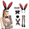 Diadema de orejas de conejo transfronteriza para mujer, nuevo estilo 2025, accesorio para fotos de chica conejo cosplay, accesorio para la cabeza de Halloween para adultos y niños