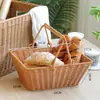 Plato de Fruta Japonés Kens Mimbre Imitación Cesta de Snacks para Sala de Estar Cesta de Almacenamiento de Verduras para Cocina Cesta de Picnic Cesta de Frutas para el Hogar