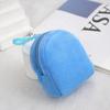 Mochila Escolar Pequeña de Felpa Color Caramelo de Moda Mochila de Color Sólido Bolso para Monedas Simple Lindo de Color Sólido Bolsa para Tarjeta de Identificación Mochila