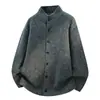 Transfronterizo 2026 invierno nuevo estilo coreano para hombre talla grande suéter de punto grueso cárdigan top para hombre