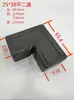 Tubo Cuadrado de Aleación de Aluminio Conector de Ángulo Recto Accesorios de Plástico para Barandilla Soporte de Esquina de Dos Vías en Forma de L para Tubo Cuadrado