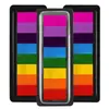 Tinta de 8 Colores Almohadilla de Tinta Tira de Gradiente de Color Arcoíris Sello Pintura de Dedos para Colorear Infantil Pintura Ecológica Bebé Bricolaje
