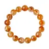 Pulseira de Contas Raio de Olho de Tigre Natural Cristal do Mar Leste Brasil Homens Mulheres Pulseira de Atração de Riqueza Cristal Amarelo Quartzo Rutilado Contas Soltas Atacado