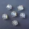 Contas Soltas Cubo d'Água de 16mm com Furo Reto Coloridas Revestidas Contas de Acrílico Rômbicas Multilaterais Acessórios para Joias DIY Feitos à Mão com Miçangas