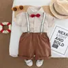 25 Ropa Nueva Verano Camisas para Niños Overoles Shorts Traje de Dos Piezas Ropa de Bebé Overoles Fabricante Original Venta al por Mayor
