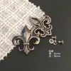 DIY Rebite Cruzado Cabeça de Fantasma Alça de Bolsa de Salgueiro Artesanal Metal Punk Motocicleta Boate Material de Vestuário Acessórios