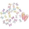 Explosiones Calientes Mariposa Aurora Color Mezclado Accesorios para Arte de Uñas Usar DIY Electrochapado Lazo Aurora Accesorios para Uñas