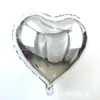 Globo de aluminio de 18 pulgadas con forma de corazón y estrella de cinco puntas, ideal para bodas, fiestas de cumpleaños y bodas.