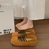 Zapatos planos de estilo ballet con cordones retro franceses para mujer, nuevos zapatos Mary Jane de suela blanda de verano para combinar con faldas, adecuados para ir al trabajo