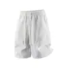 Calça Curta de Cinco Pontos Casual Solta Simples para o Dia a Dia Versátil Nova Moda