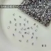 1*2*3t diamantes cúbicos de zirconia para decoración de uñas, pedrería de uñas, decoraciones de uñas DIY modernas y deslumbrantes, pedrería de base plana para manicura, accesorios para uñas