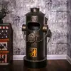 Arte de Hierro Vintage Estilo Industrial Creativo y Único Hidrante de Incendios Cubo de Basura Metálico Grande con Tapa y Pedal de Pie para Sala de Estar y Uso en Exteriores