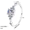 Anillo de plata de ley S925 Xindeyi con moissanita para mujer, anillo cuadrado de esmeralda tipo caramelo de hielo, exquisito, simple y de alta gama