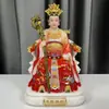 Estatuas del Emperador de Jade y la Emperatriz, Figuras Realistas del Emperador de Jade y la Emperatriz para Adoración en el Hogar, Decoraciones de Estatua de Buda de Jade Blanco